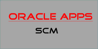 Oracle Apps SCM